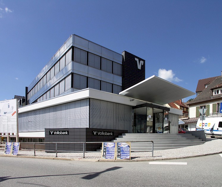 Umbau und Sanierung der Volksbank in St. Schneider Architekten